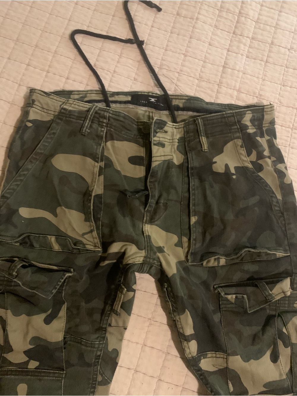 Sean John Camo Military Cargo Pants 34x32